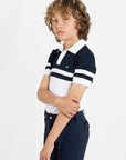 YR Glee Polo Shirt (White/Navy)