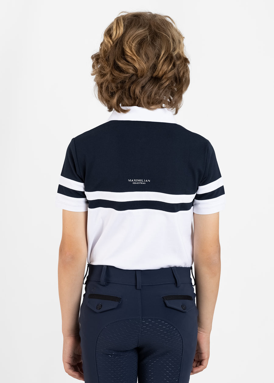 YR Glee Polo Shirt (White/Navy)