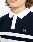 YR Glee Polo Shirt (White/Navy)