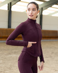 Contour Fleeced Jacket (Burgundy)