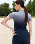 Ombré Short Sleeve Base Layer (Navy)