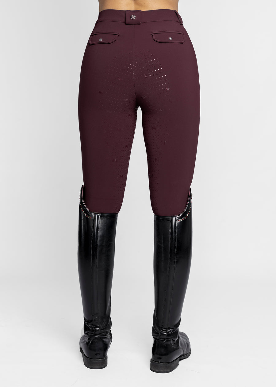 Geo Breeches (Burgundy)