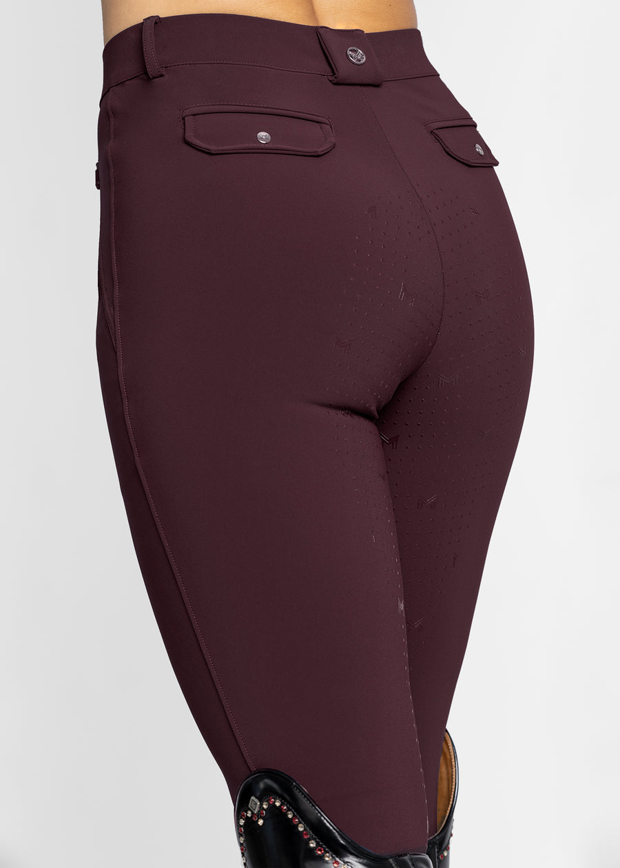 Geo Breeches (Burgundy)