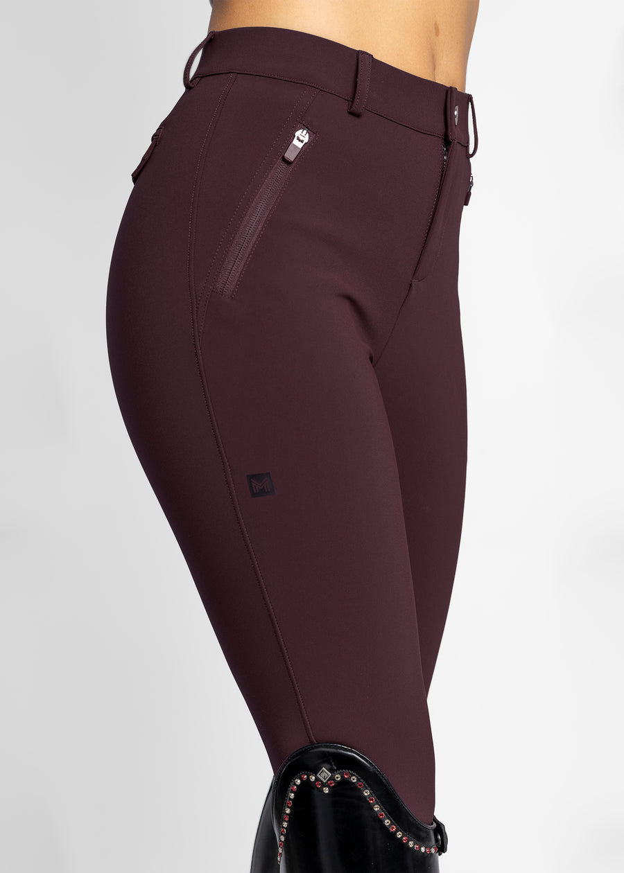 Geo Breeches (Burgundy)