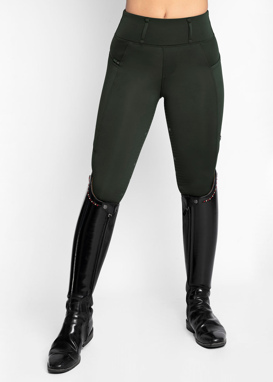 Studio Riding Leggings (Hunter Green)