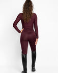 Studio Riding Leggings (Burgundy)