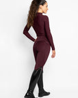 Studio Riding Leggings (Burgundy)