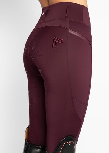 Studio Riding Leggings (Burgundy)