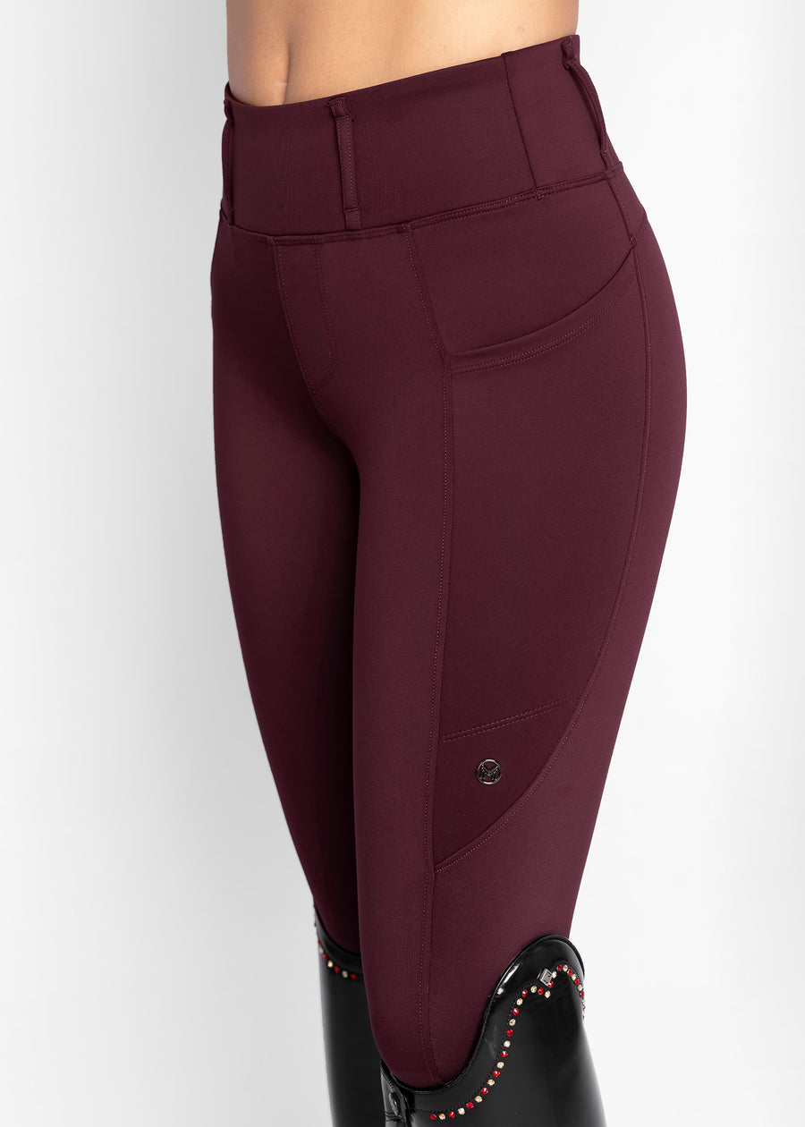 Studio Riding Leggings (Burgundy)