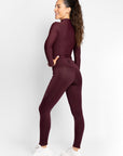 Studio Riding Leggings (Burgundy)