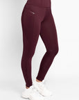 Studio Riding Leggings (Burgundy)