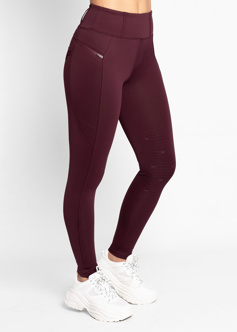 Studio Riding Leggings (Burgundy)