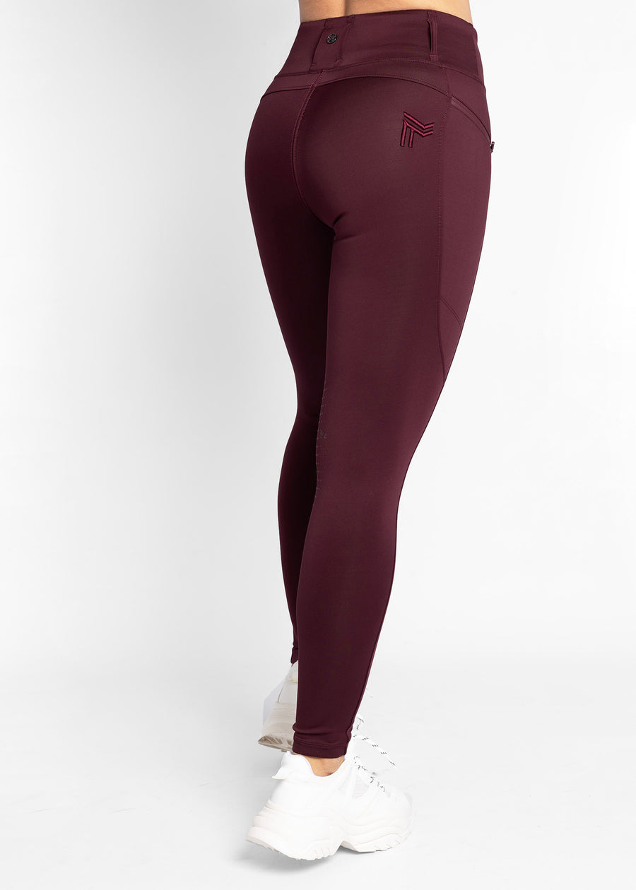 Studio Riding Leggings (Burgundy)