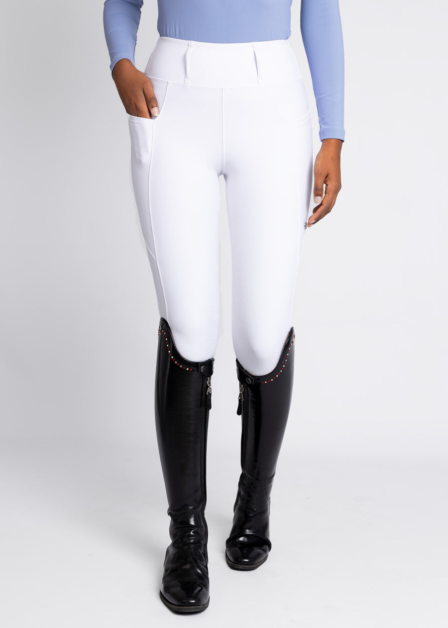 Studio Riding Leggings (White)