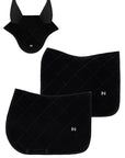 Velvet Dressage Saddle Pad (Black)