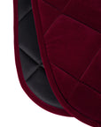 Velvet Jumping Saddle Pad (Ruby)