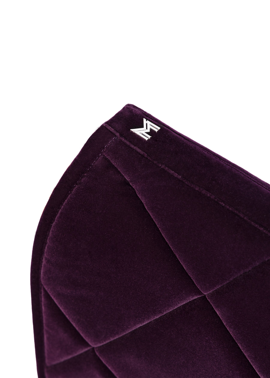 Velvet Jumping Saddle Pad (Amethyst)