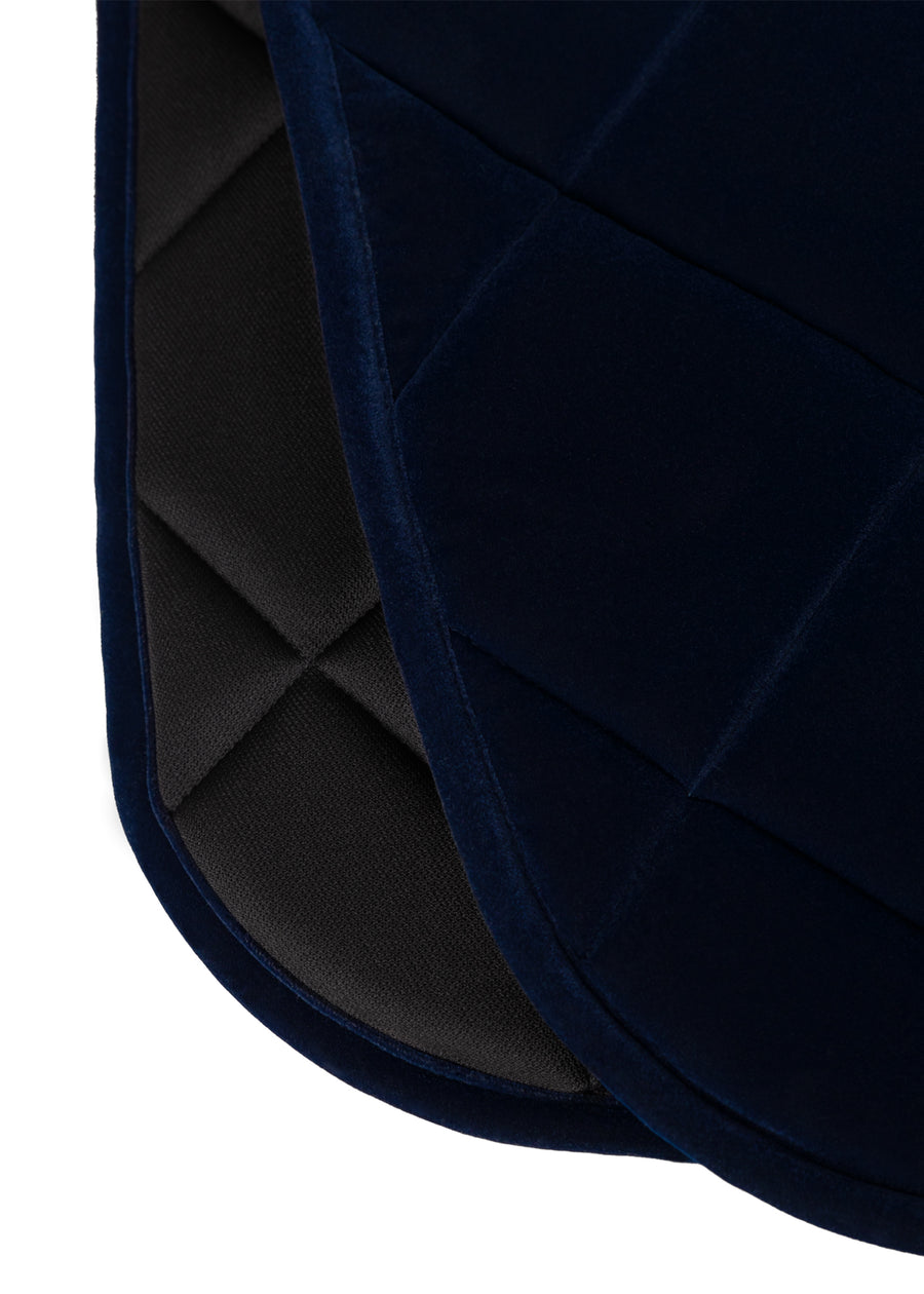 Velvet Jumping Saddle Pad (Sapphire)