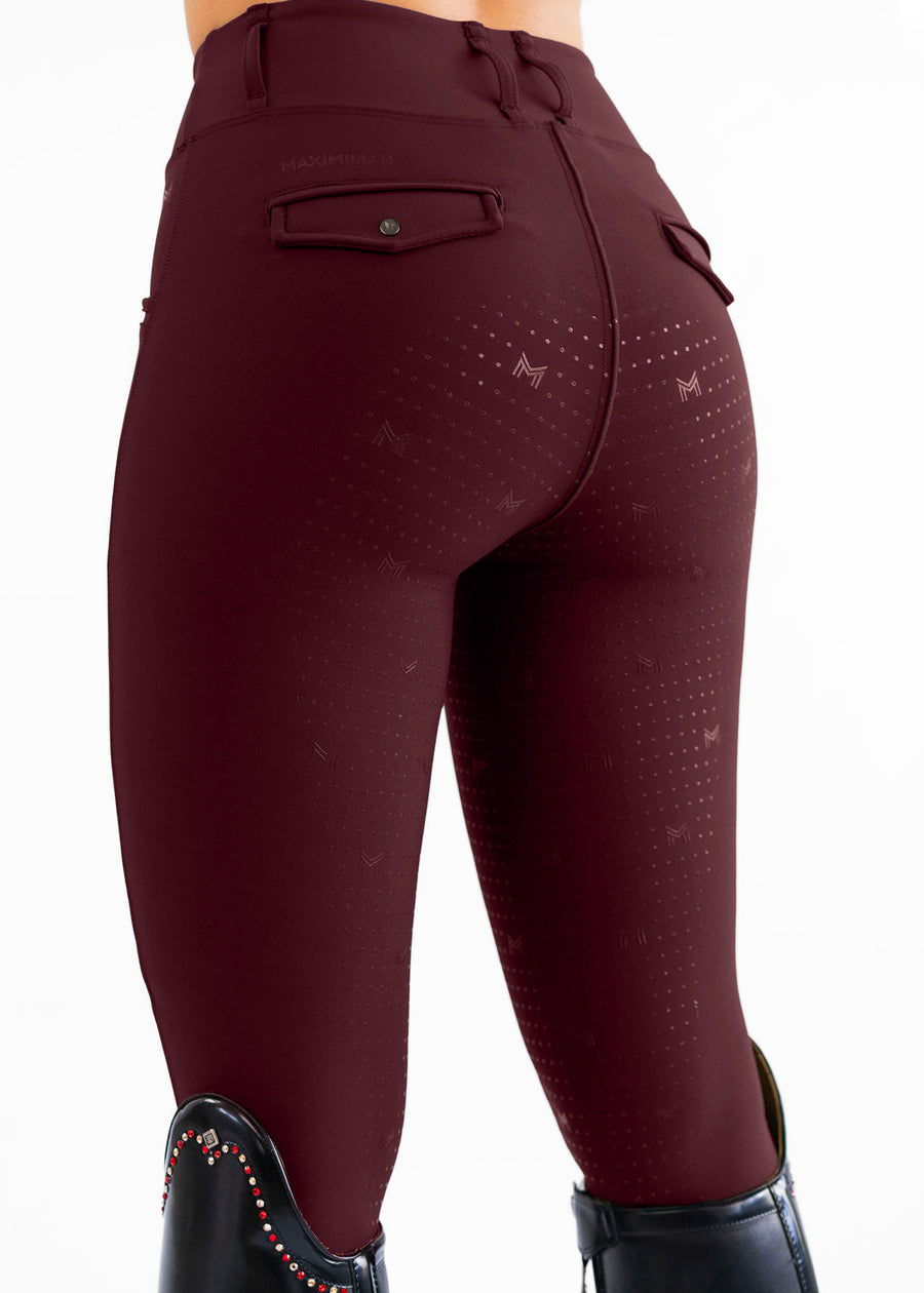 Pro Riding Leggings (Burgundy)