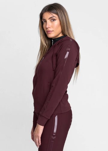 Reflection Zip Hoodie (Burgundy)