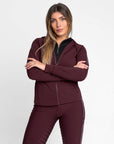 Reflection Zip Hoodie (Burgundy)