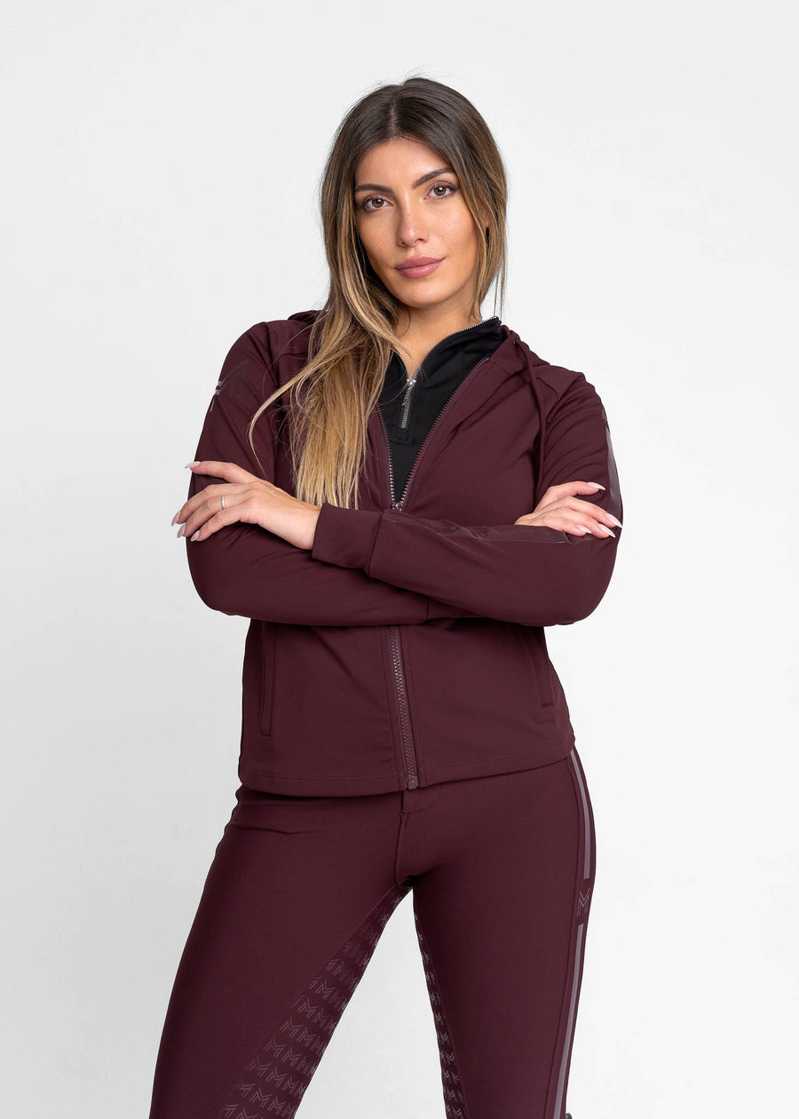 Reflection Zip Hoodie (Burgundy)