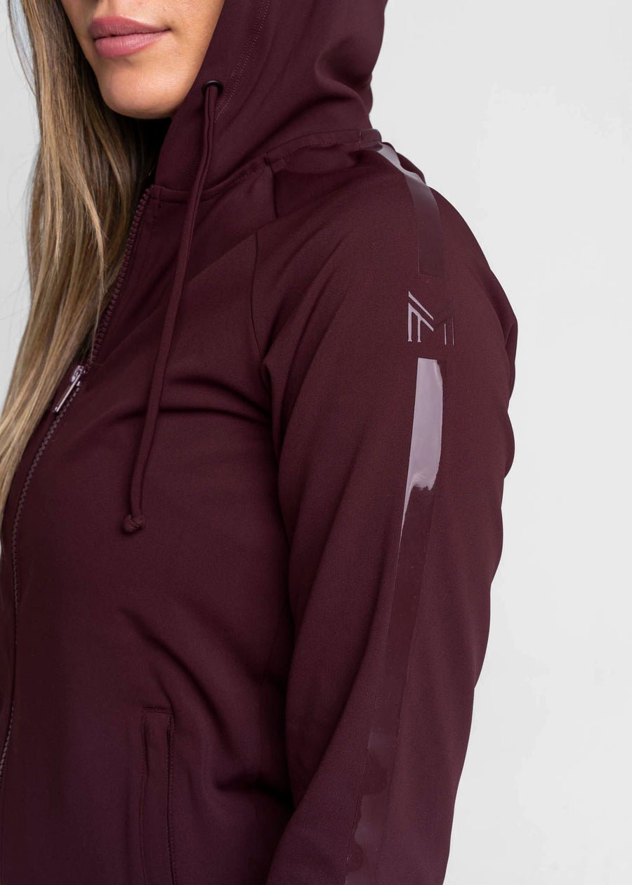 Reflection Zip Hoodie (Burgundy)