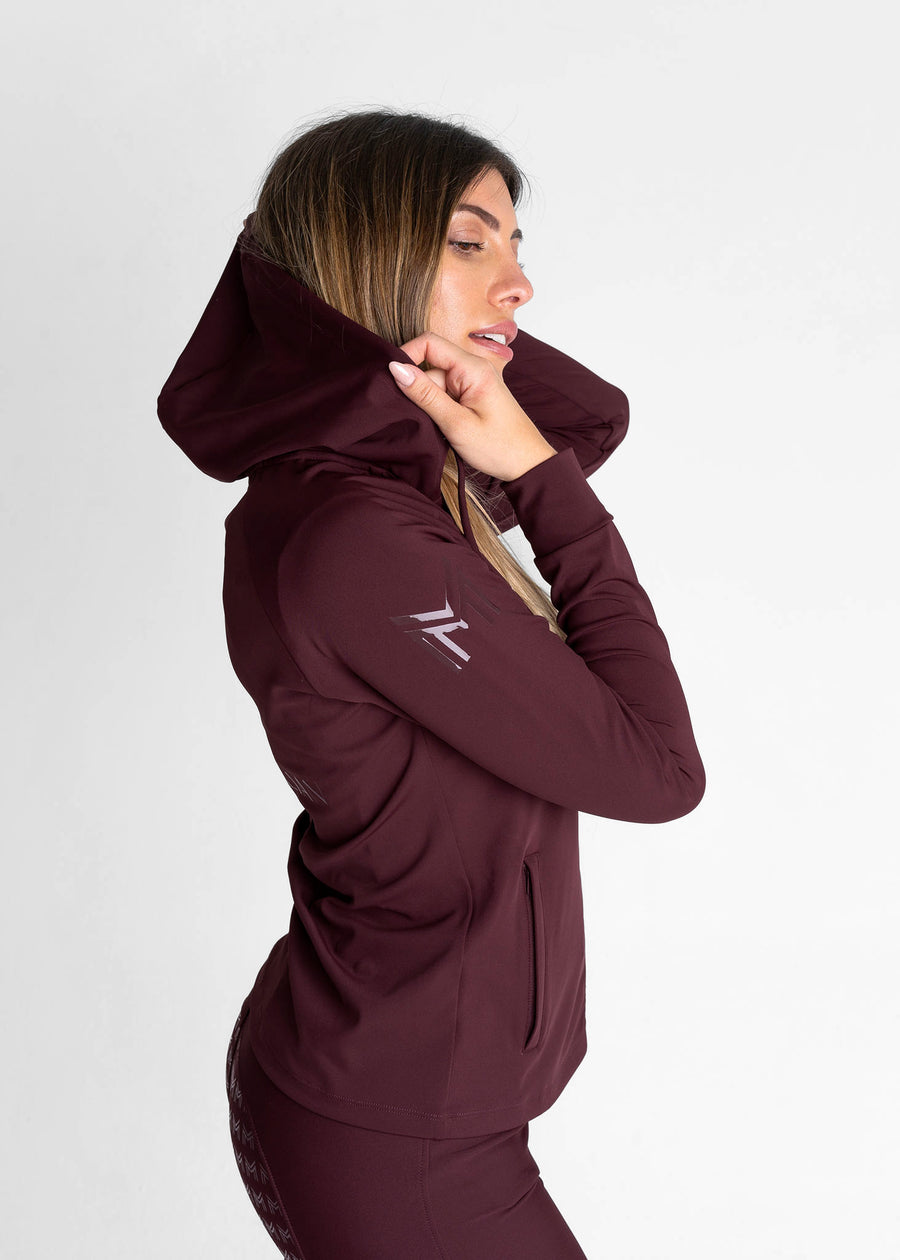 Reflection Zip Hoodie (Burgundy)