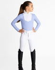 YR Sienna Long Sleeve Show Shirt (Iris Blue)