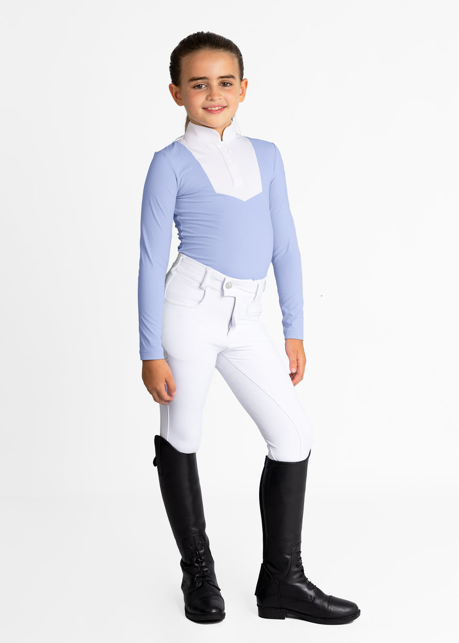 YR Sienna Long Sleeve Show Shirt (Iris Blue)