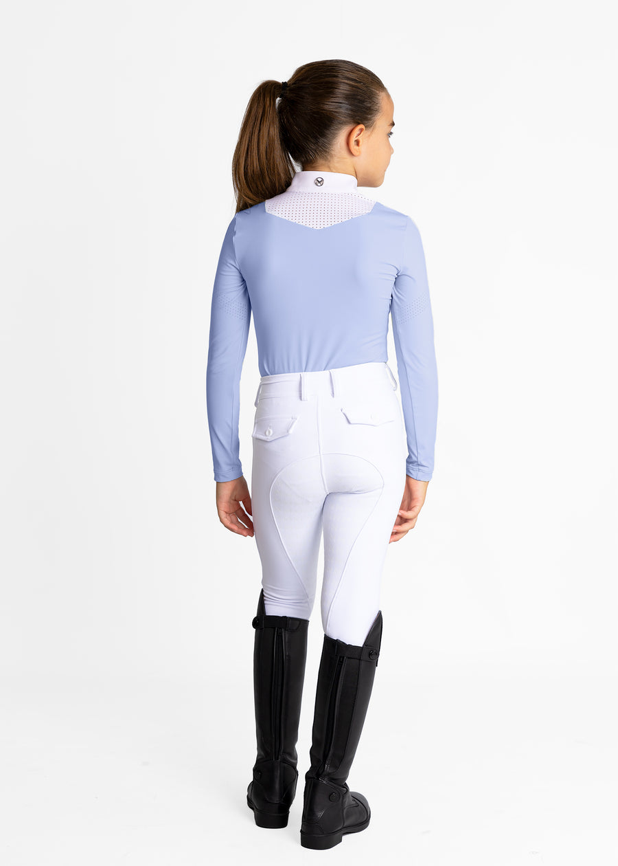 YR Sienna Long Sleeve Show Shirt (Iris Blue)