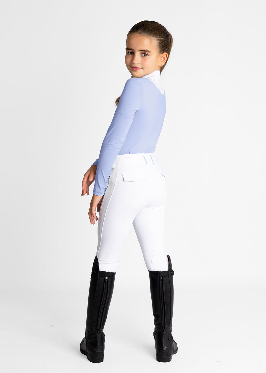 YR Sienna Long Sleeve Show Shirt (Iris Blue)