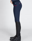 YR Pro Riding Leggings (Navy/Red)