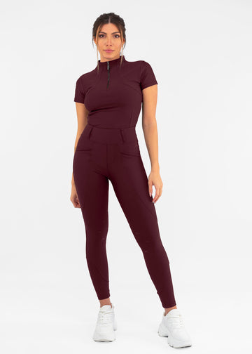 Pro Riding Leggings (Burgundy)