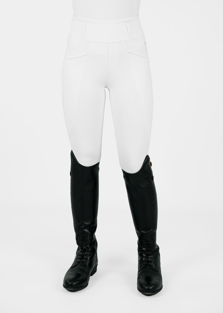 YR Pro Riding Leggings (White)