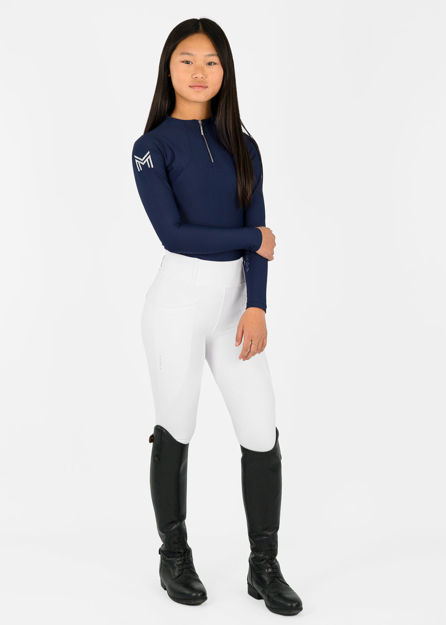 YR Pro Riding Leggings (White)