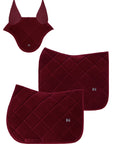 Velvet Jumping Saddle Pad (Ruby)