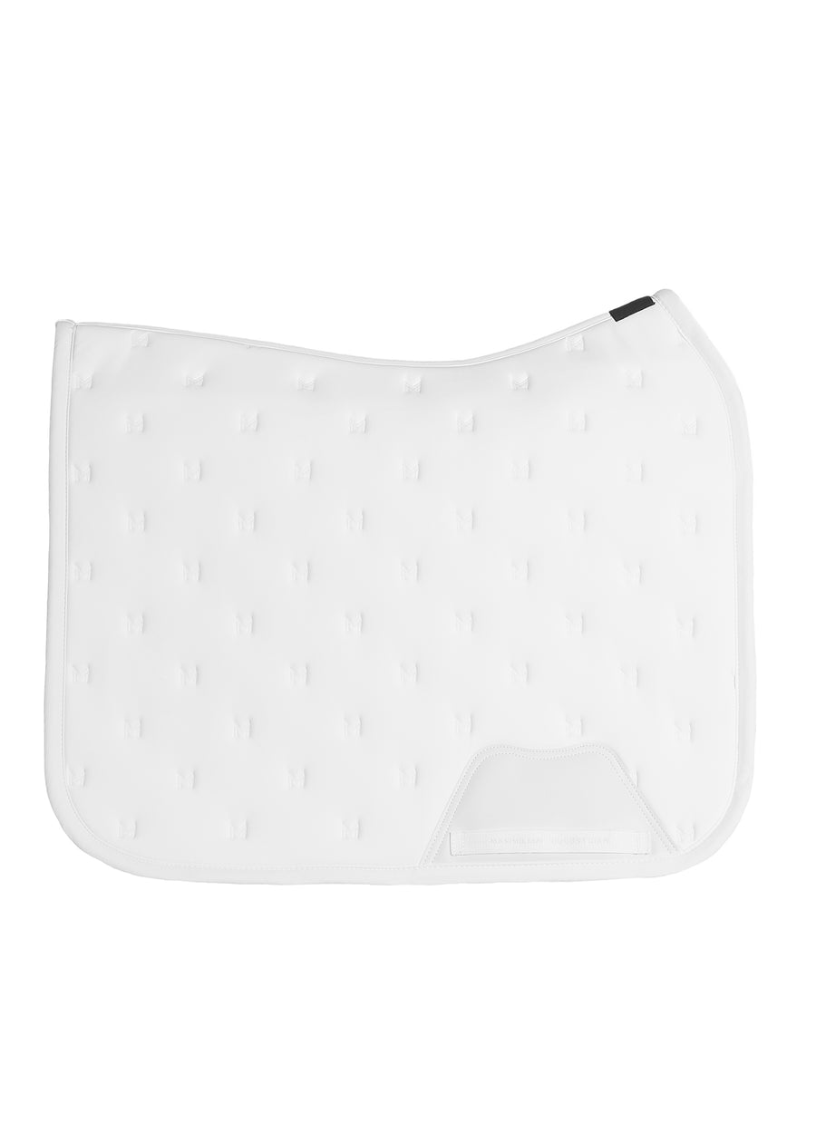 Stamp Dressage Saddle Pad (White)