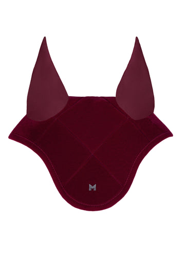 Velvet Ear Bonnet (Ruby)