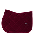 Velvet Jumping Saddle Pad (Ruby)