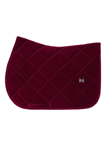 Velvet Jumping Saddle Pad (Ruby)