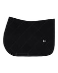 Velvet Jumping Saddle Pad (Black)