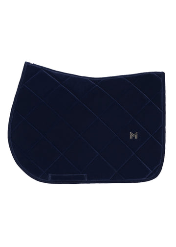 Velvet Jumping Saddle Pad (Sapphire)