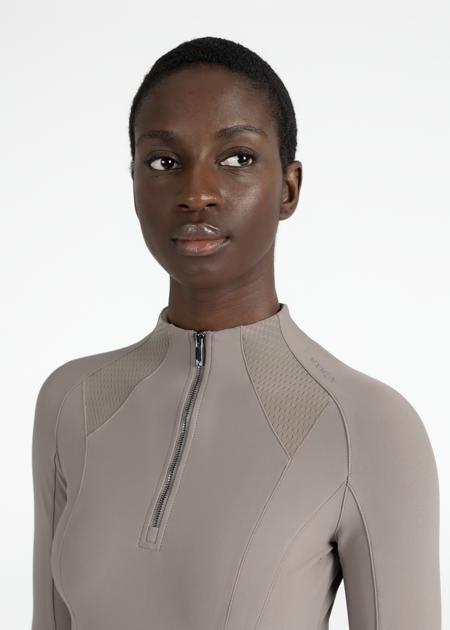 Frame Long Sleeve Base Layer (Taupe)