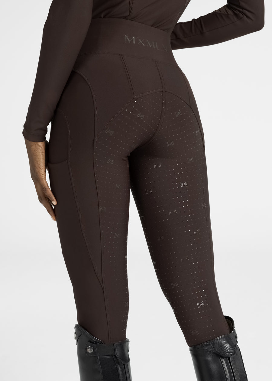 Outline Riding Leggings (Chocolate)