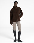 Women Clan Teddy Halfzip (Chocolate)