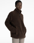 Women Clan Teddy Halfzip (Chocolate)