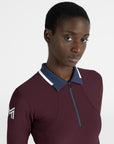 Concept Long Sleeve Polo Shirt (Burgundy)