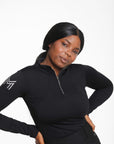 Long Sleeve Base Layer (Black/Silver)