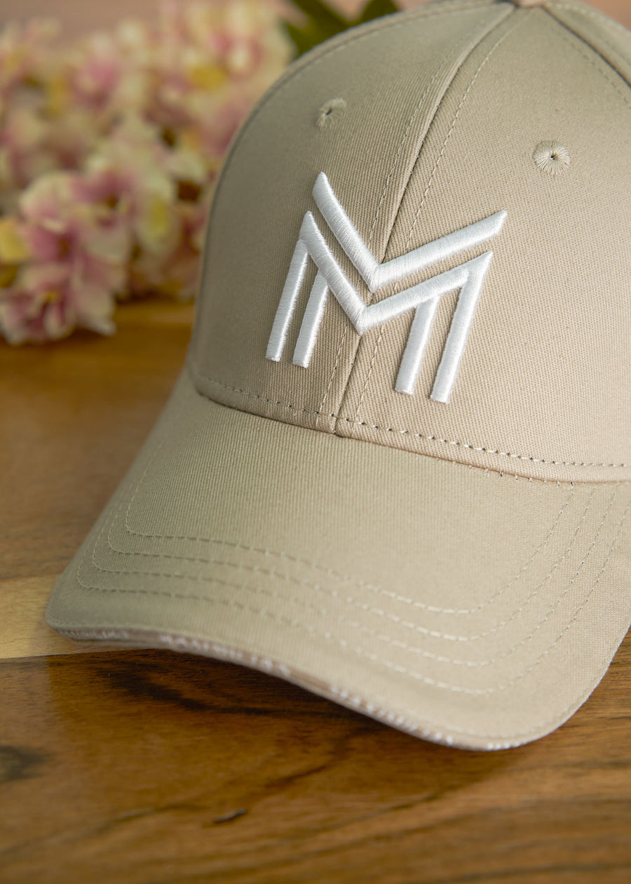 Cap (Beige/White)